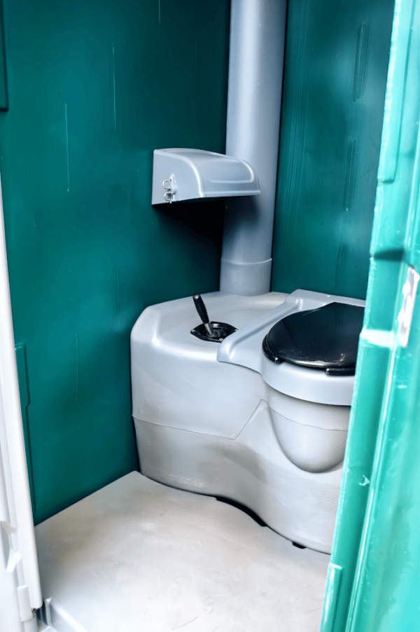 Inside Portablet Toilet